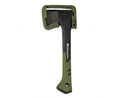 Ultranatura Ascia Universale / 36 cm Protezione Lama per Spaccare Piccoli Ceppi di Legna e Rami, Nero/Verde