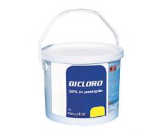 New Plast 0532 - Dicloro in Pastiglie da 20 g Polifunzionale per Acqua Piscina, Fustino 3 kg