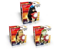 EDCO – 3 Ass Luce Solare PR Animali, Multicolore