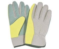 VERDEMAX 4958 Grande da Giardino Guanti con Palmo puntinato in PVC e Retro Elasticizzato