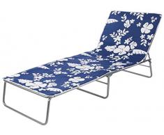 Bica Brandina Imbottita Oasi-fiori bianchi su sfondo blu