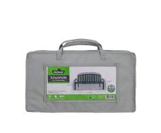 Dehner - Copertura per panca da giardino a 2 posti, circa 130 x 85 x 65 cm, poliestere, grigio.