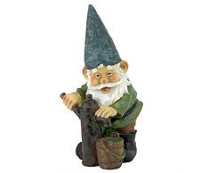 Design Toscano Garden Gnome Statue - Pompa acqua Pete Garden Gnome - Prato Gnome