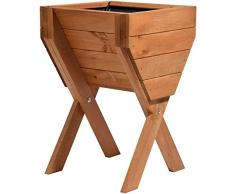 dobar Decorativo in Legno (Pino): Tavolo Kit di Montaggio per Verdure, Erbe, Fiori, aiuola Versatile, Marrone, 39 x 40 x 61 cm, 58100 FSC