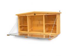 HABAU Armadio con controsoffitto, Giallo, 117 x 27 x 50 cm