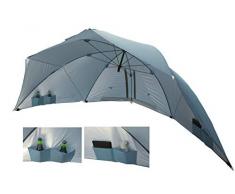 Homecall Ombrellone da spiaggia con finestra e Telo colore blu