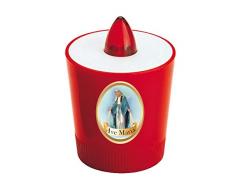 VELAMP Madonna Lumino elettronico LED, Rosso