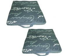 beo Cuscino Singolo H329 / HU325 WS Web Giardino Sedia Cuscino, 40 x 40 cm, 2-Pack, Blu