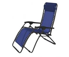 Poltrona in acciaio, blu