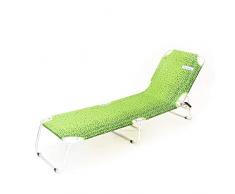 Pierre Cardin L.Tropic V 189x59x27, Lettino Mare Prendisole, Nantes, Fantasia Tropical Verde, 189x59x27 cm, Taglia Unica