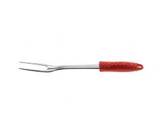 Bodum Fyrkat forchetta barbecue, posate barbecue, acciaio inox / silicone, Rosso, 11491-294
