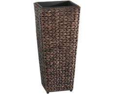 Gartenfreude Secchio da Giardino giacinto dAcqua, incl. Accessori in plastica ermetici, Marrone Slavato, 28 x 28 x 60 cm