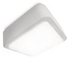 Philips Flo Werbed Lampadario da Soffitto, Attacco GR10Q, 16 W, Lampadina Inclusa, Grigio