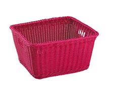 King Home C1567098/F Cesta Joy in Vimini Sintetico, Fucsia, 40X34,5X22H