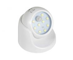 lyyt movimeto Lampada a LED Compatta Bianca Super Luminosa con Sensore di Movimento per Esterno Ideale per Pareti