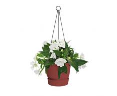 ELHO Greenville - Fioriera sospesa, Ø 24 cm, rosso lampeggiante