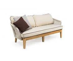 Rosa Splendiani Dakota Divano, Bianco Stone, 178x80x68 cm