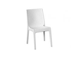 ARETA ARE051 Sedia Senza Braccioli, Modello Selene, Bianco, 55 x 46 cm