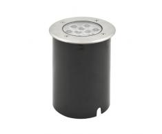 Konstsmide 7921-310 - Faro da Incasso a Terra HighPowerLED (Larghezza: 14,5 cm, profondità: 19 cm, Altezza: 14,5 cm, IP65), in Acciaio Inox, Vetro Trasparente