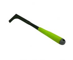 Xclou - Raschietto per fughe da Giardino, per Rimuovere Le Erbacce, con Manico per eliminare Erba e Muschio da Piastrelle e fughe, Colore: Nero