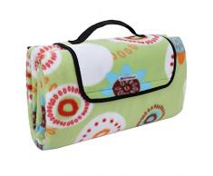 SONGMICS GCM71J - Coperta Termica da Picnic, 200 x 200 cm, Impermeabile, con Maniglia, XXL