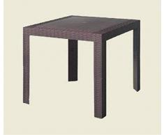 ARETA ARE071 Tavolo, Modello Saturno, Marrone, 80 x 80 cm