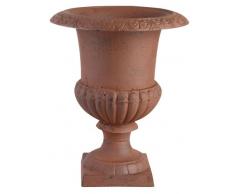Esschert - Vaso decorativo per piante stile francese, con piedistallo, altezza 35 cm