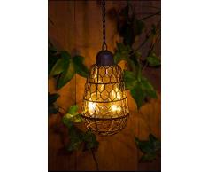 Noma Lampada a Sospensione a energia Solare, con LED Bianco Caldo, 18 cm
