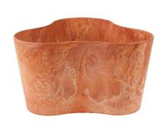Artstone Vaso da fiori, per piante trio Claire, resistente al gelo e leggero, Terra, 26x14cm