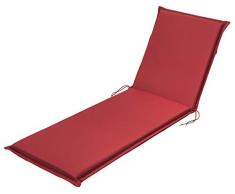 Traumnacht Comfort, Cuscino per Sedia a Sdraio, Outdoor, Rosso, 190 x 58 x 6cm