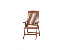 Siena Garden Nassau Poltrona Pieghevole in Legno di eucalipto Certificato FSC, 59x65x110 cm