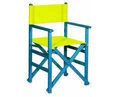 Aranaz 1623 - Poltrona dritta pieghevole, blu