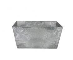 Artstone Vaso da fiori Vassoio per piante Ella, resistente al gelo e leggero, Grigio, 30x14cm