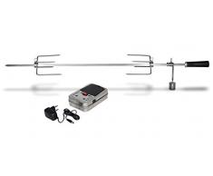 Enders Stainless Steel Skewer for Gas Barbecue 3 R Turbo, Chicago 4 K BBQ, Silver, 100 x 5 x 5 cm