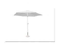 Milo srl COS095 Ombrellone da Giardino Ø 3 Palo Centrale Bianco per Esterno Ristorante Gelateria Bar Hotel Albergo