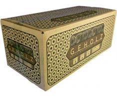 Geholz Grill Holzkohle Briketts Barbecue a carbonella, 10 kg, 400 Gradi, Lunga Durata, Fino a 6 Ore. | Prodotto Naturale Puro con Minima Formazione di Ceneri, Nero