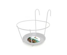 Poetic Supporto Vaso Balcone Bianco 18 x 18 x 17 cm