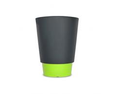 Signée SG Firmato PAT44-ANT-POM Design Pied à Terre Vaso di Fiori in Resina Grigio/Verde 44 x 44 x 57 cm