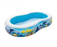 Bestway - Piscina Gonfiabile familiare Sea Ground, 262 x 157 x 46 cm