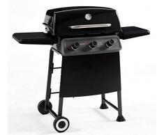 Sochef G32011 Diablo Barbecue, Metodo di Cottura a Diffusione, Acciaio Verniciato, Nero/Grigio