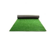 Wurko Cesped artificiale moquette 8 mm 5x1, verde