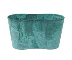 Fioriera Artstone, duo fioriera Claire, resistente al gelo e leggera, azzurro, 26x13x14 cm, 136241