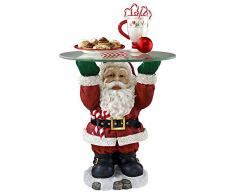 Decorazioni di Natale - Natale di vetro di Santa Ricoperto vacanze Decor Side Table