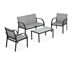 GARDEN FRIEND S1617067 Salotto, Nero, 108x63x77 cm