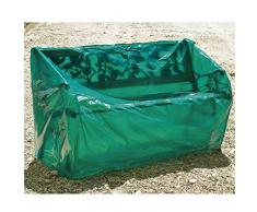 Maillesac JP0016-Telone per panchina da Giardino, in plastica, Colore: Verde Trasparente, 21 x 21 x 5 cm, Taglia 2