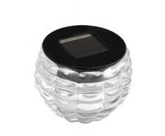 SOLARLINE 403822 - Vaso Decorativo in Vetro, 7,5 x 7,5 x 6 cm, Colore: Trasparente