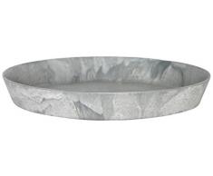 Artstone Sottovaso rund, resistente al gelo e leggero, Grigio, 32x5cm