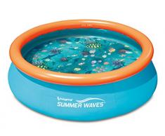 Ambientehome 3D Quick Up Piscina per Bambini con 2 X Occhiali 3D, Blu, 305 x 305 x 76 cm, 3879 L, 26004