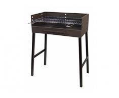 IMEX EL ZORRO 71404 - Barbecue con griglia, in Ferro, 93 x 68 x 40 cm, Colore: Nero