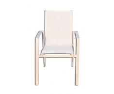 LW WL Sevog Poltrona Impilabile, Bianco, 65x56x93 cm
